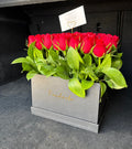 Caja Mediana de Rosas Rojas