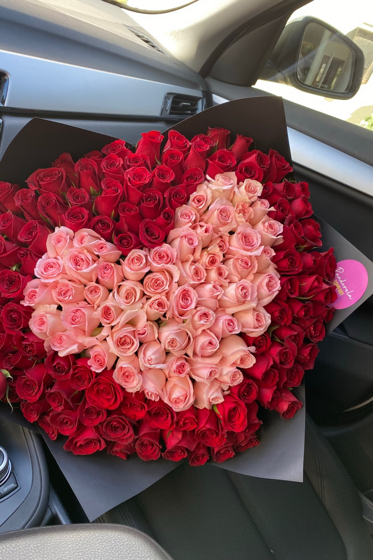 Ramo 200 Rosas Corazón